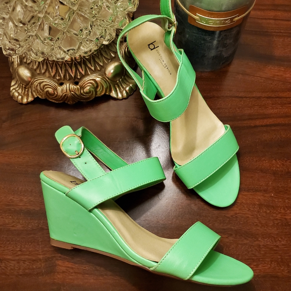 Boston Design Green Sandals